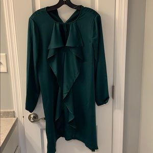 BCBGMaxazaria emerald long sleeve mini dress
